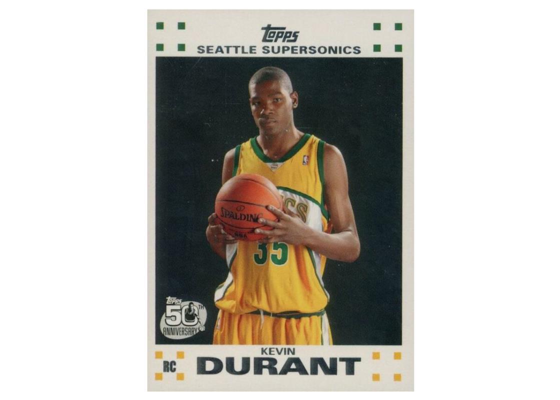 Kevin Durant 2007 Topps Factory Set Rookie White #2 (Ungraded)