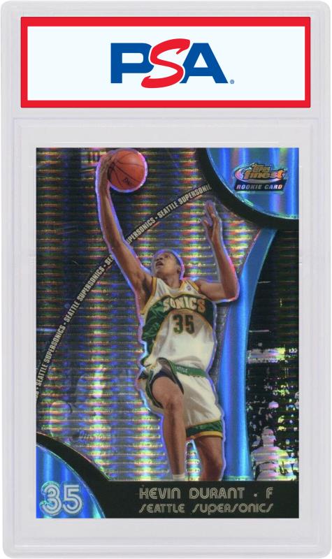 Kevin Durant 2007 Topps Finest Rookie Bllue Refractor /199 #71